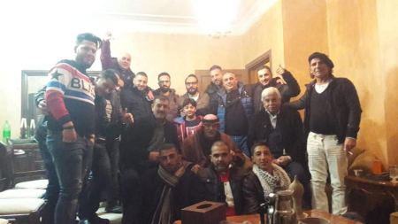 شباب العائله بمنزل طارق فياض جرار ابوفياض في عمان 